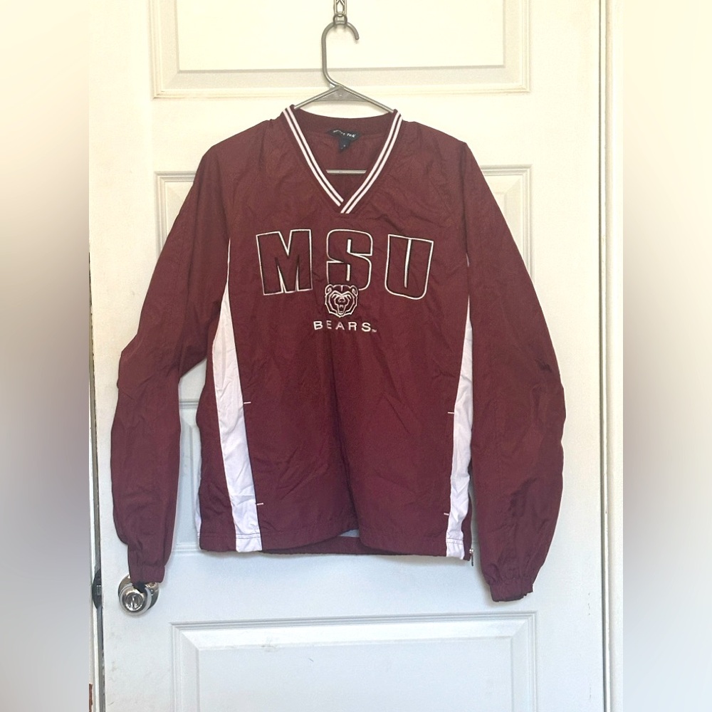 MSU windbreaker jacket, very cozy
